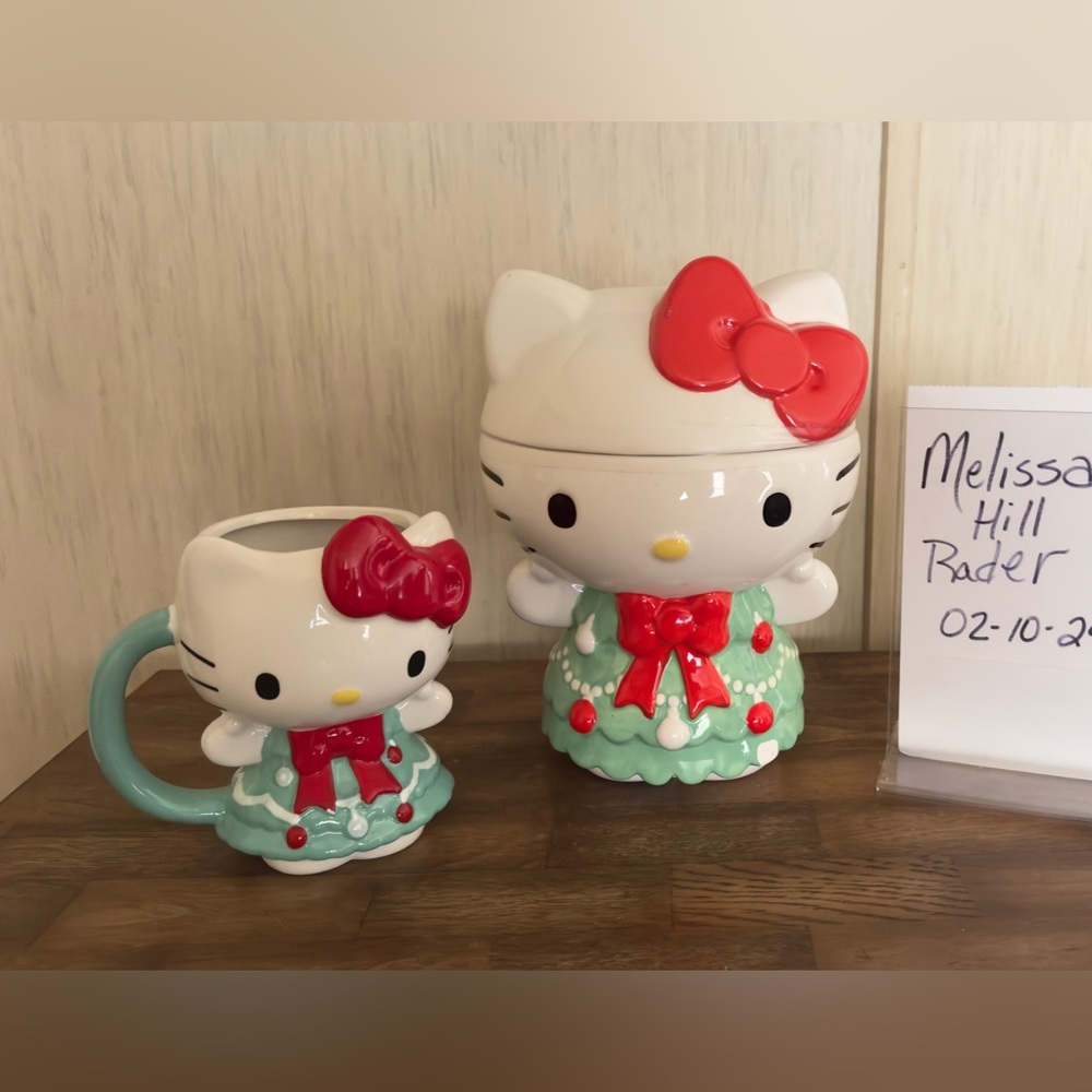 Hello Kitty Cookie Jar and matching Mug